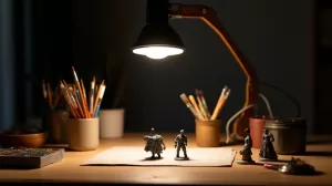 Lampa do malowania figurek