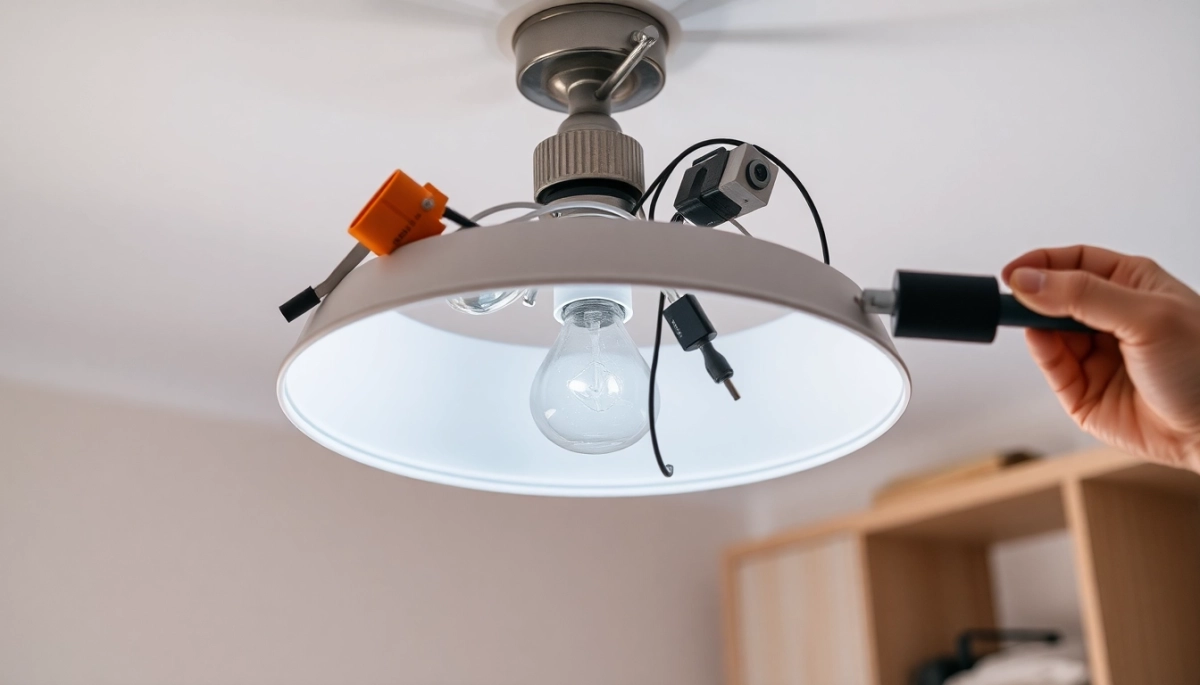 Demontaż lampy sufitowej cena Kraków