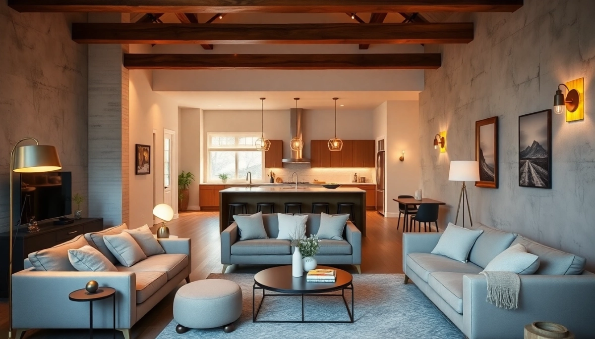 Jak dobrać lampy do salonu z aneksem