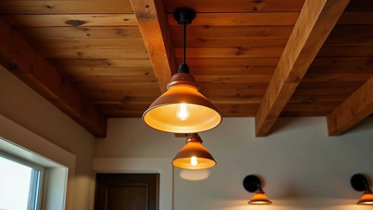 jakie lampy do drewnianego sufitu