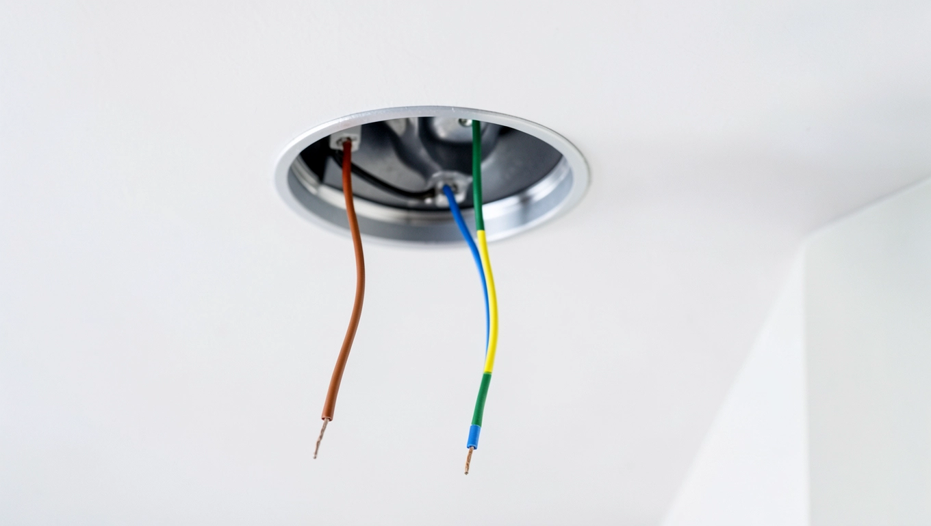 podłączenie lampy sufitowej 3 kable