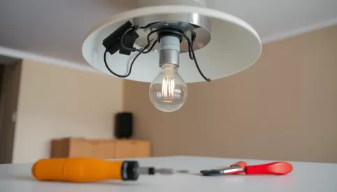 Demontaż lampy sufitowej cena Warszawa