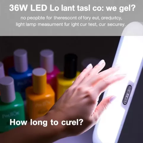 Ile utwardzać żel w lampie LED 36W