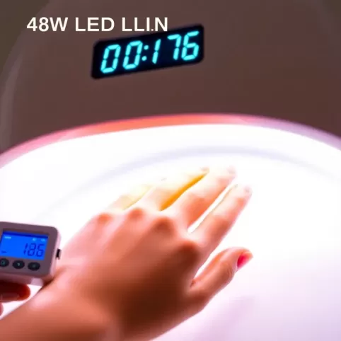Ile utwardzać żel w lampie LED 48W