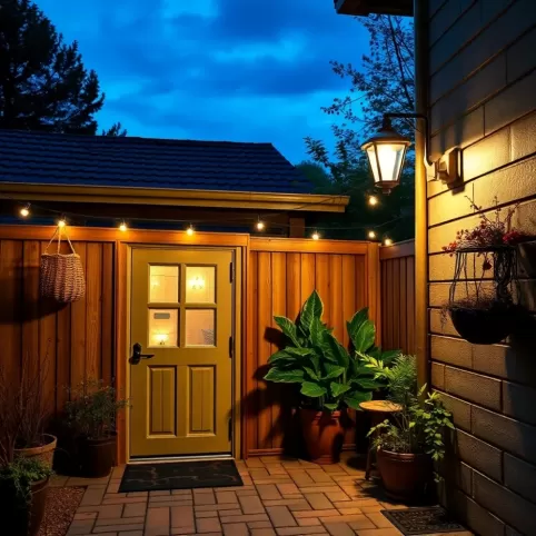 Jaka lampa przed garaż