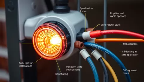 Jaki przewód do lampy sygnalizacyjnej bramy