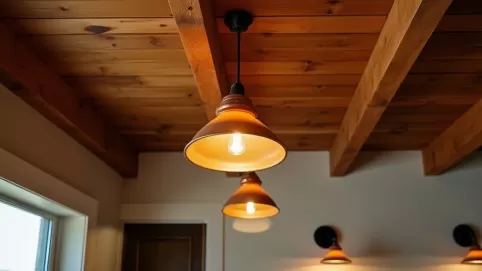 jakie lampy do drewnianego sufitu