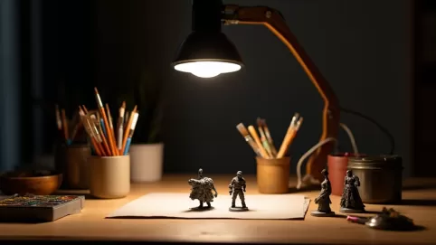 Lampa do malowania figurek