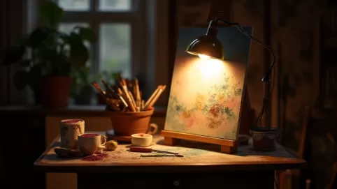 Lampa do malowania obrazów