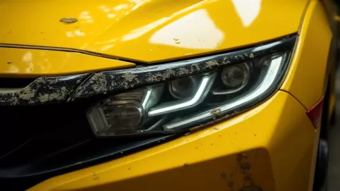 Żółte lampy w samochodzie jak wyczyścić